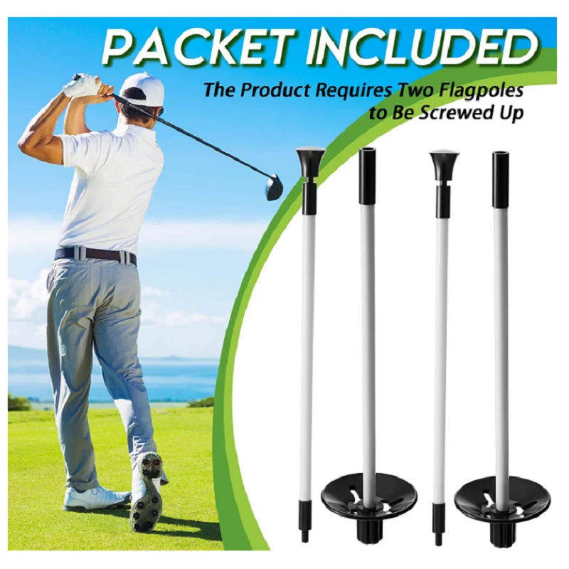 Mini Golf Flagpole Set 